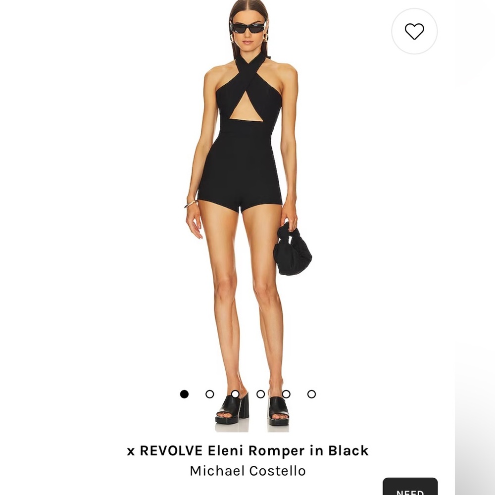 Revolve x Michael Costello eleni romper in black. Size small.